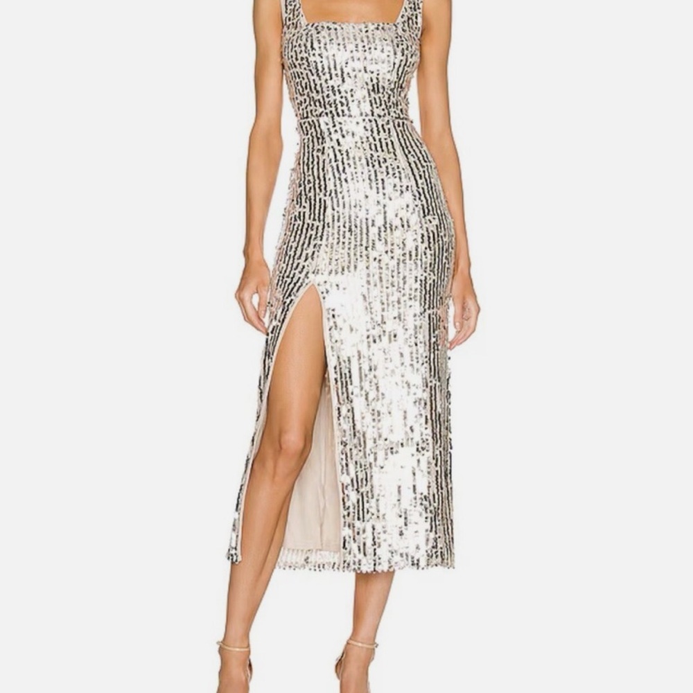 Show Me Your MuMu Eden Sequin Midi Dress